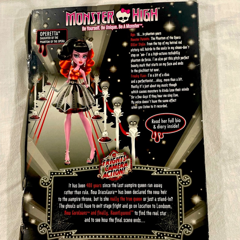 Monster High Frights Camera Action Operetta Doll